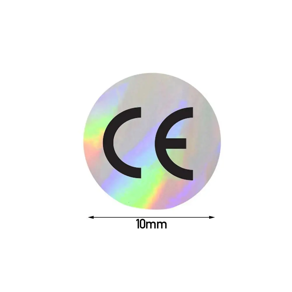 防水ホログラムステッカー,CE認定ラベル,クールグラデーション,電子ステッカー,直径10x10mm,80ユニット