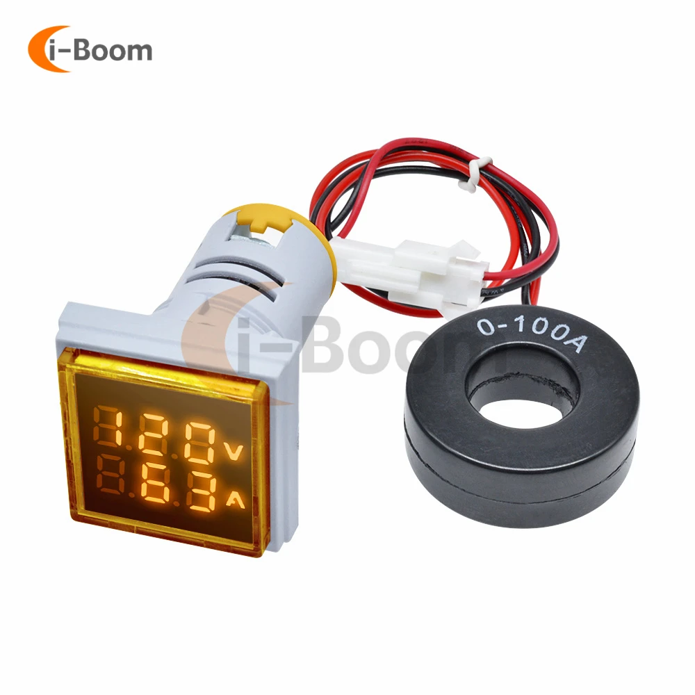 AC 50-500V 0-100A LED Digital Voltmeter Ammeter 110V 220V Car Volt Amp Tester Detector Voltage Current Meter Volt ammeter