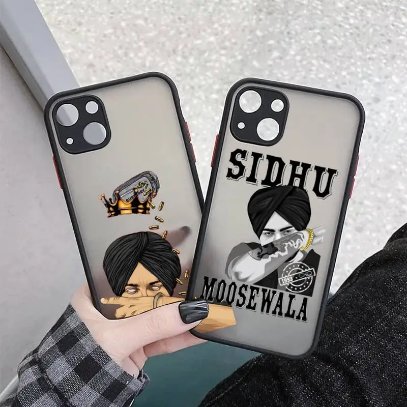 Sidhu Moose Wala singer legends never die Phone Case matte transparent For iphone 11 12 13 7 8 plus mini x xs xr pro max cover