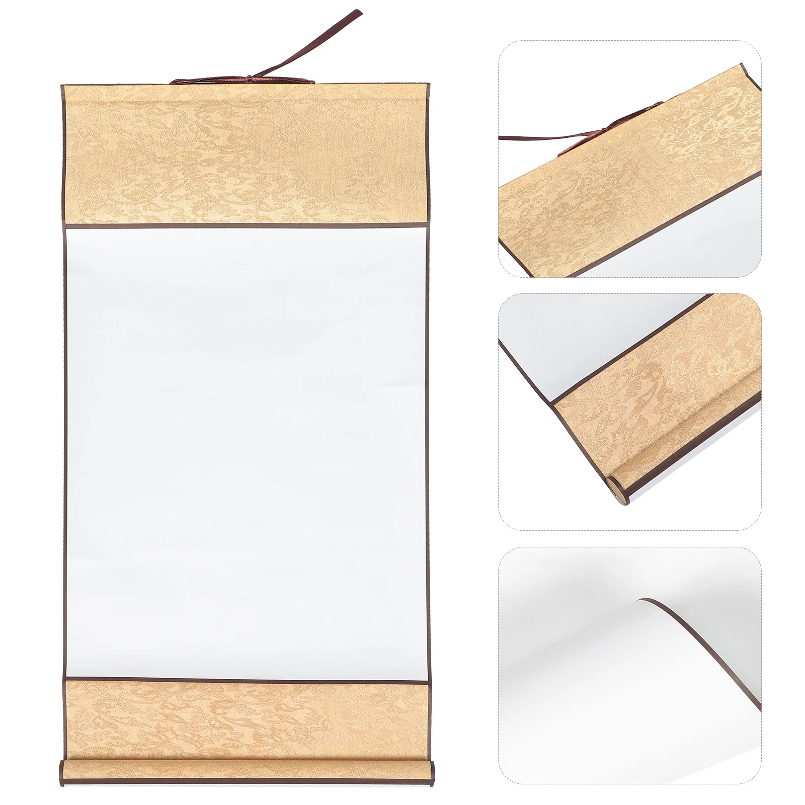 

Chinese Calligraphy Scroll Blank Rice Paper Silk Cloth for Ink Painting Writing Art Work Hanging Decor Blank Scroll