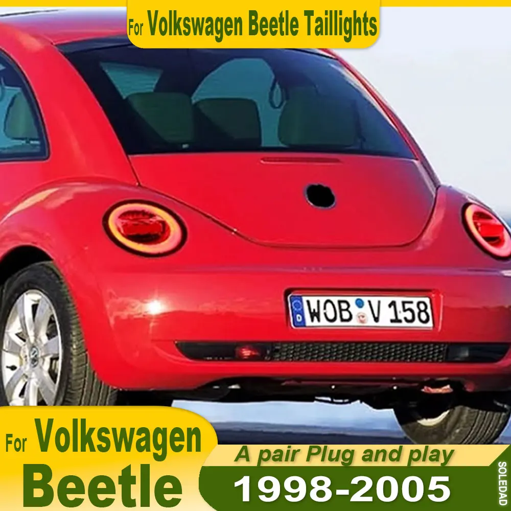 

Car for VW Beetle Tail Lights 1998 1999 2000 2001 2002 2003 2004 2005 Beetle Tail Light DRL Rear Lamp Turn Signal Reverse Brake