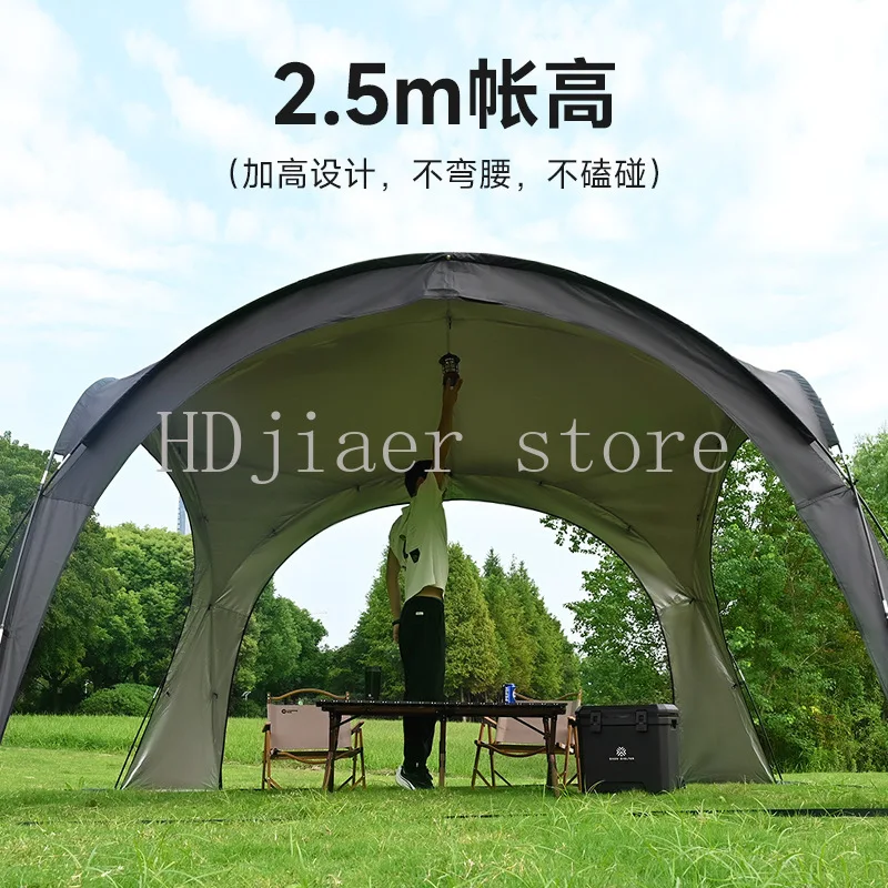 

Outdoor portable SNOW SHELTER dome canopy with spliced spherical tent for rain and sun protection