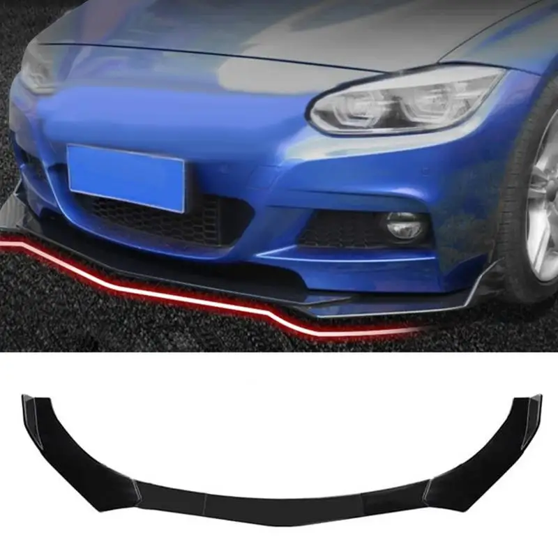 

Car Front Bumper Lip Splitter Universal Front Bumper Lip Body Kit Lightweight Adjustable Five Stage Front Bumper Lip For cars