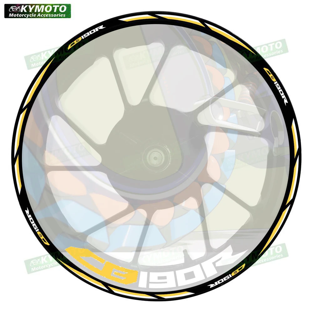 

Для Honda CB190R CB 190R аксессуары для мотоциклов 17-дюймовые наклейки на передние и задние колеса, наклейки на обтекатели, светоотражающие украшения