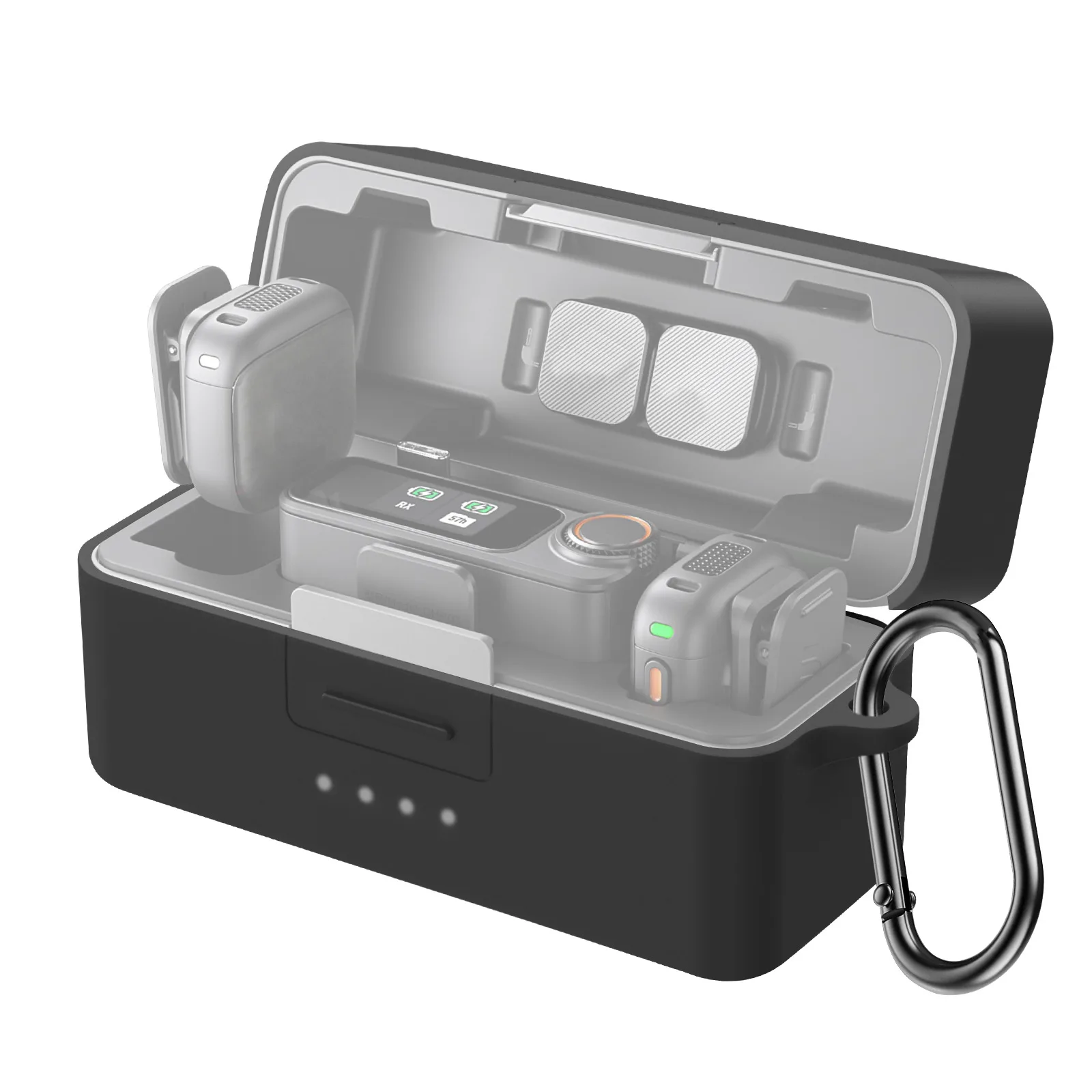 

For DJI Mic 3 Charging Silicone Protective Cover Case Soft Shockproof Scratch-resistant For DJI Mic3 Microphone Charging Box