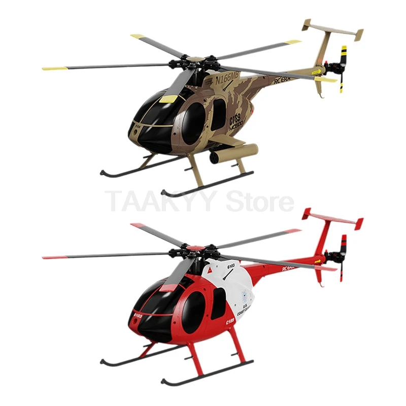 1: 28 Simulation Model Aircraft C189 RC Helicopter Dual Brushless Motor Remote Control Model 6-Axis Gyroscope Aircraft Toy