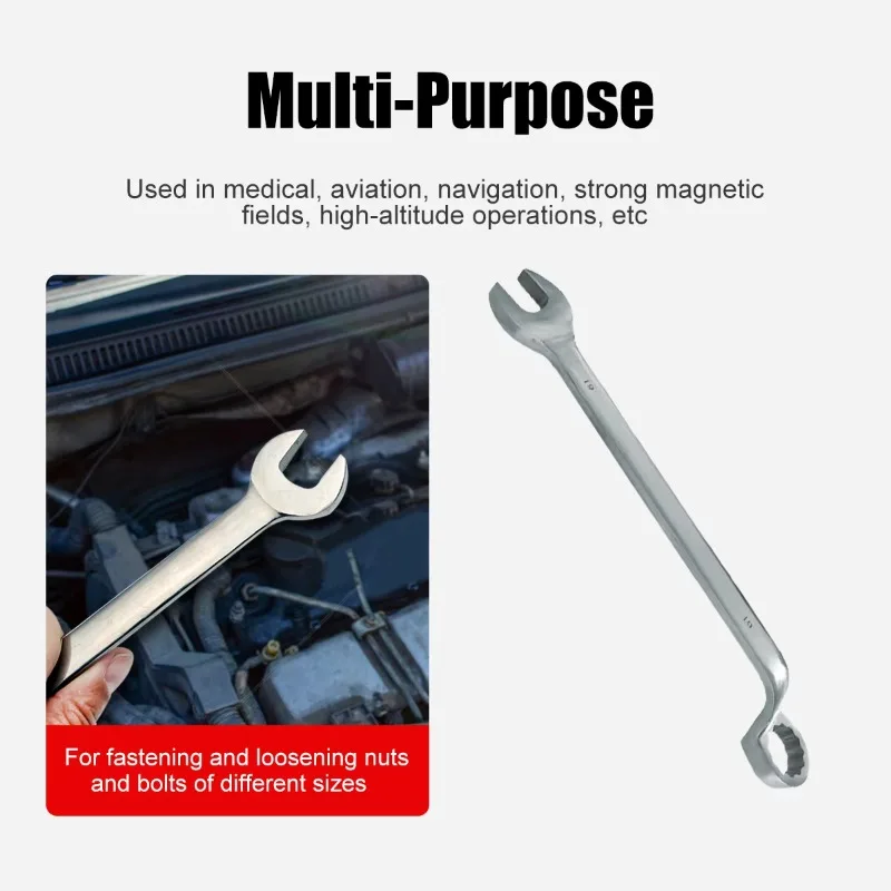 T100306 Titanium offset combinatiesleutel Nieuwe titanium geïsoleerde anti-corrosie sleutel