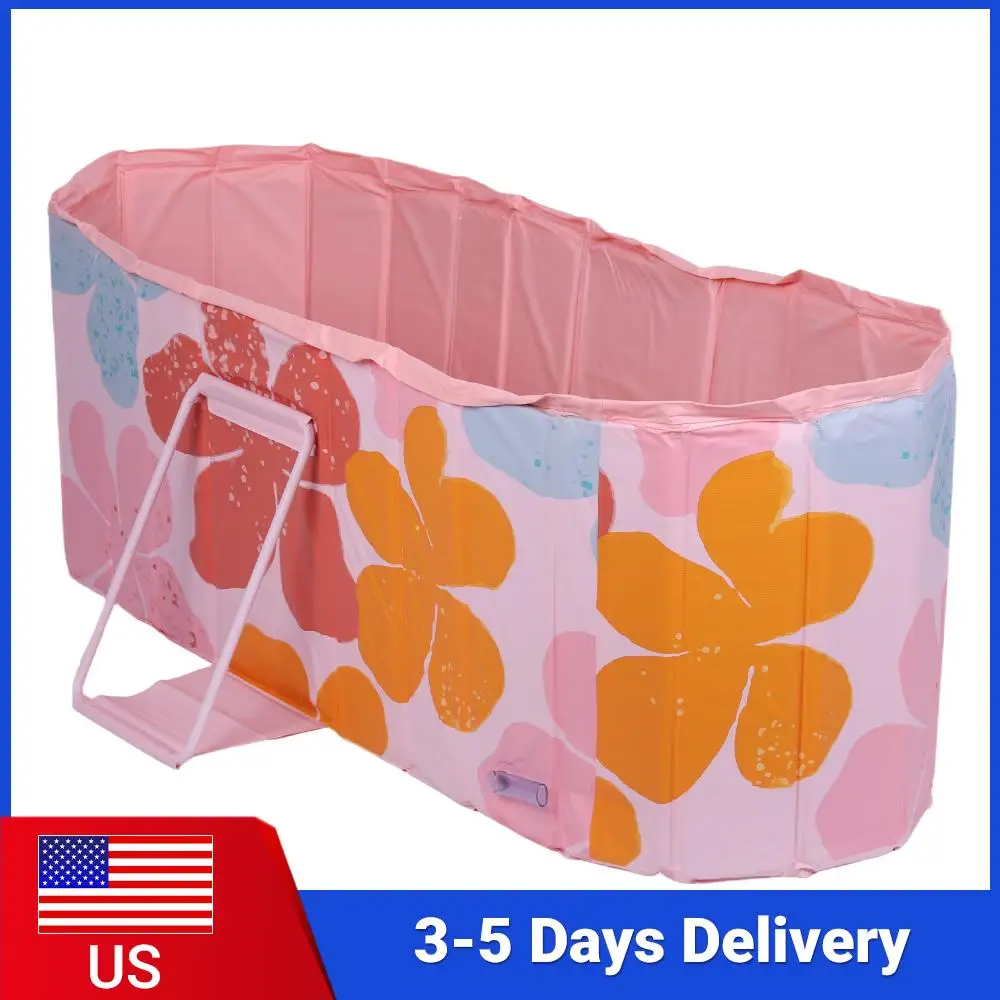 

47-дюймовая портативная ванна с 5-слойным утепленным покрытием, не требующая надувания, для спортсменов, для душа и купания дома, в помещении и на улице