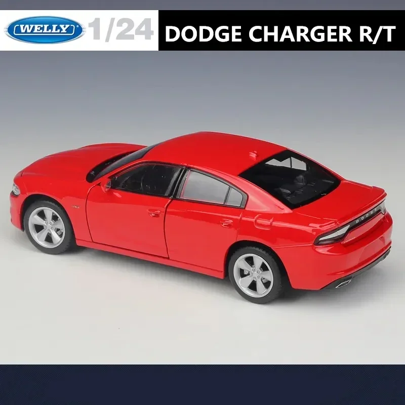 WELLY 1:24 2016 DODGE CHARGER R/T Alloy Sports Car Model Diecast Toy Metal Race Car Model Simulation Collection Prezenty Zabawki Chłopcy