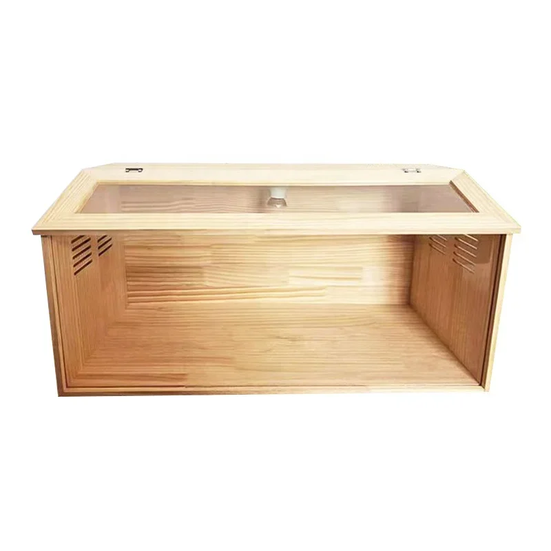 Large Rutin Chicken Guinea Pigs Chinchillas Habitat Wooden Hamster Cage With Openable Top and Large Acrylic Sheets