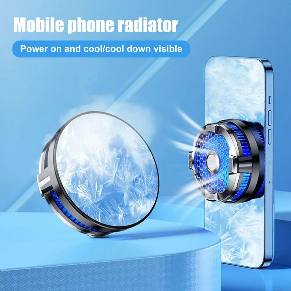 Semiconductor Phone Radiator Enlarged Cooling Area Strong Wind Low Noise Mobile Phone Cooling Phone Radiator Fan Accessories