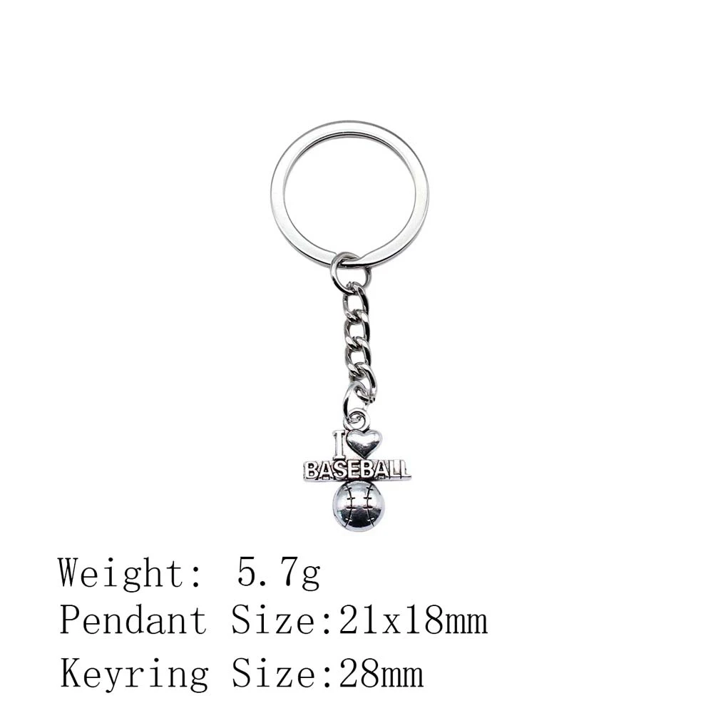 Valentine'S Day Keychains 28Mm Ring I Love Tags Car Keychain Chain Men