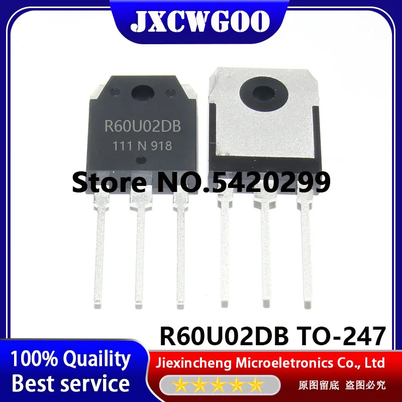 10 PCS R60U02DB TO-247 60A200V diodo de recuperação rápida Novo original