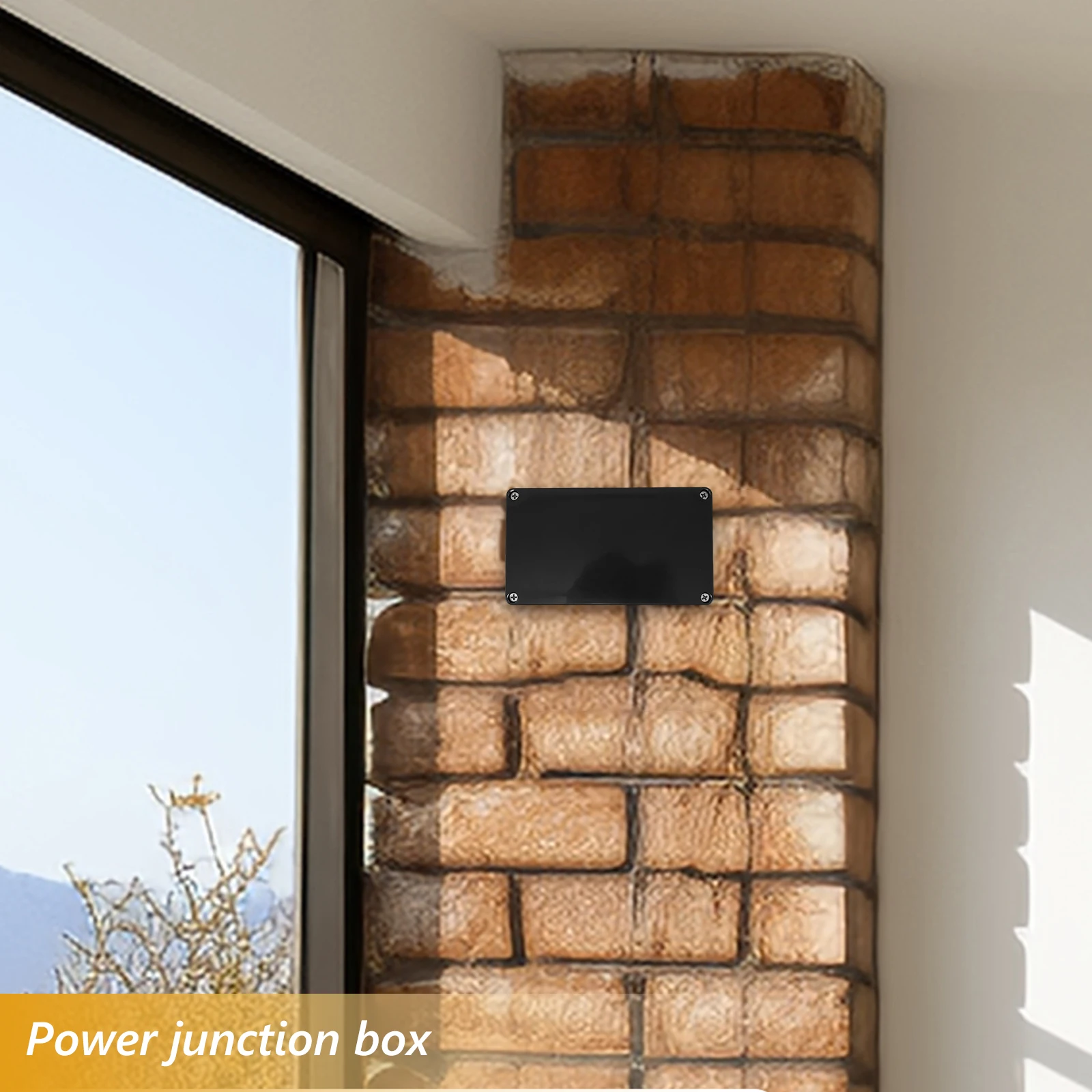 

2pcs Waterproof ABS Waterproof Switch Box Plastic Outdoor Electrical Enclosure Terminal Box Electronics Connection