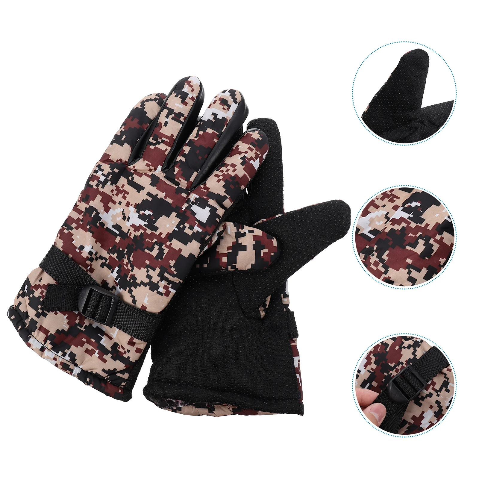 

Ultraviolet Light Fleece Warm Gloves Men and Women Hand Rain Cloth Finger Water-proof