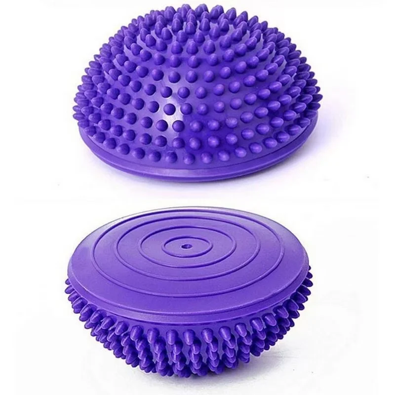 1pc Yoga Exercise Pomegranate Ball, Half Round Foot Massage Ball, Balance Ball For Body Training, Muscle Relaxation