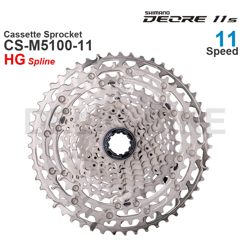 

Кассета SHIMANO DEORE M5100 11 в, звездочка CS-M5100-11 11-Speed - HYPERGLIDE для горного велосипеда, оригинальные детали