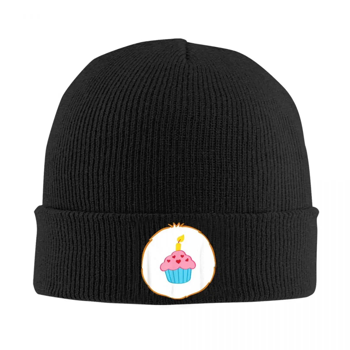 Care Bears Halloween Birthday Bear Cupcake Badge Hats Autumn Winter Skullies Beanies Warm Caps Female Male Skullcap