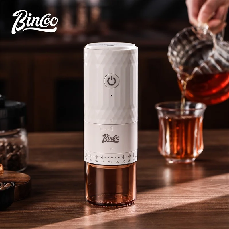 Bincoo Coffee Grinder Electric Grinder 5 Angle Steel Core Ceramic Core Coffee Bean Grinder Coffee Utensil 30G