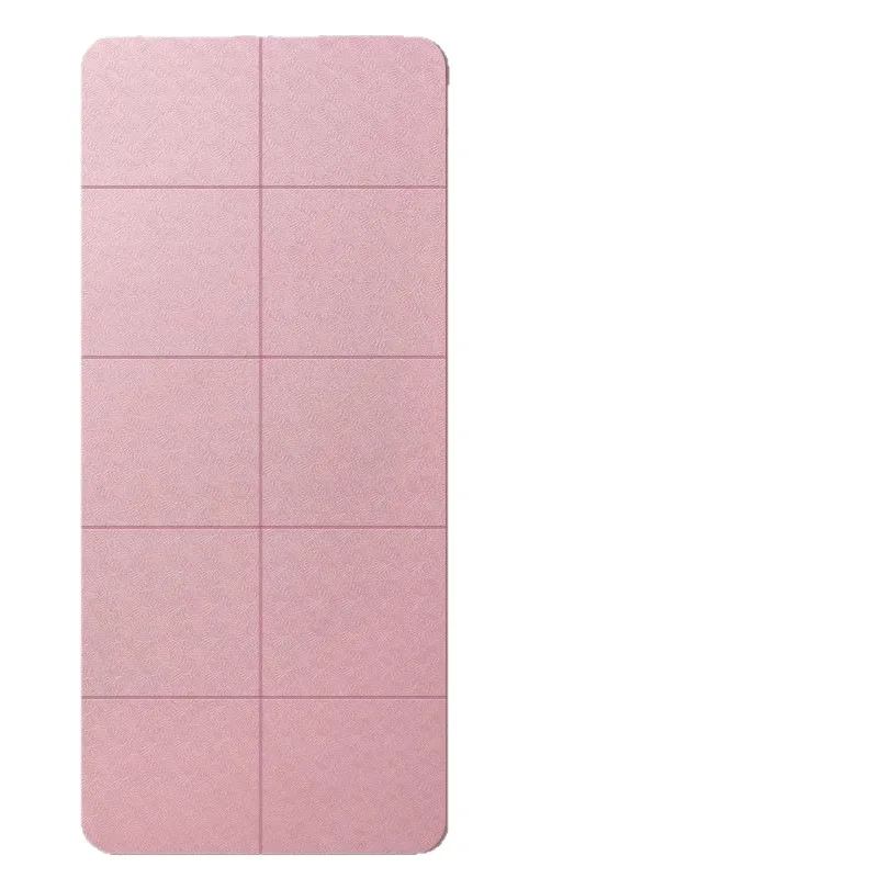 صديقة للبيئة TPE طوي اليوغا حصيرة على الوجهين عدم الانزلاق السفر اللياقة البدنية ممارسة حصيرة ل بيلاتيس والتدريبات الأرضية