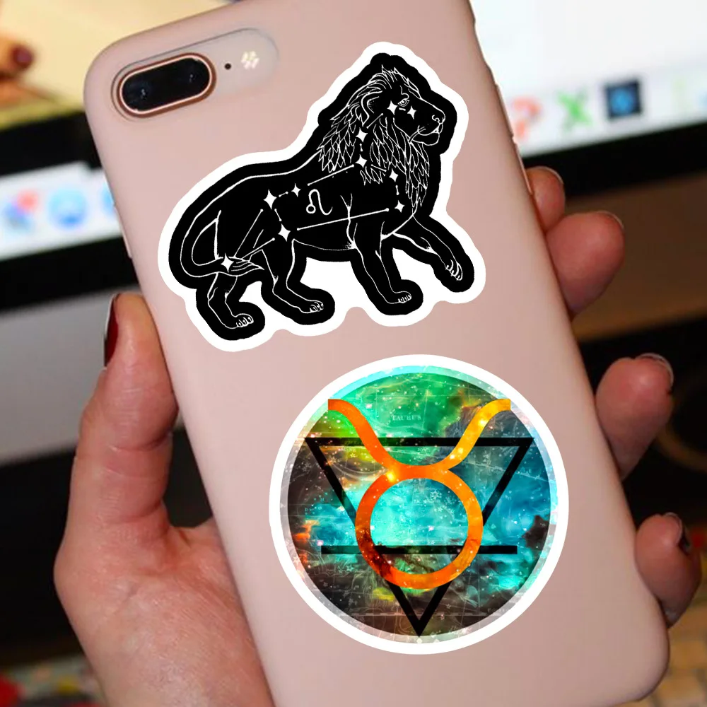 10/30/50PCS The Twelve Zodiac Signs Graffiti Stickers Creative Cartoon Decal Notebook Phone Guitar Skateboard Waterproof Sticker