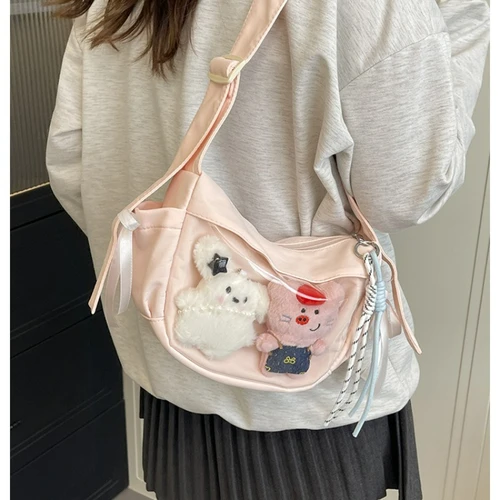 Imagen 2 del producto Bolso cruzado dulce universitario Bolso de hombro para ir al trabajo de estilo japonés Bolso Ita moderno y versátil