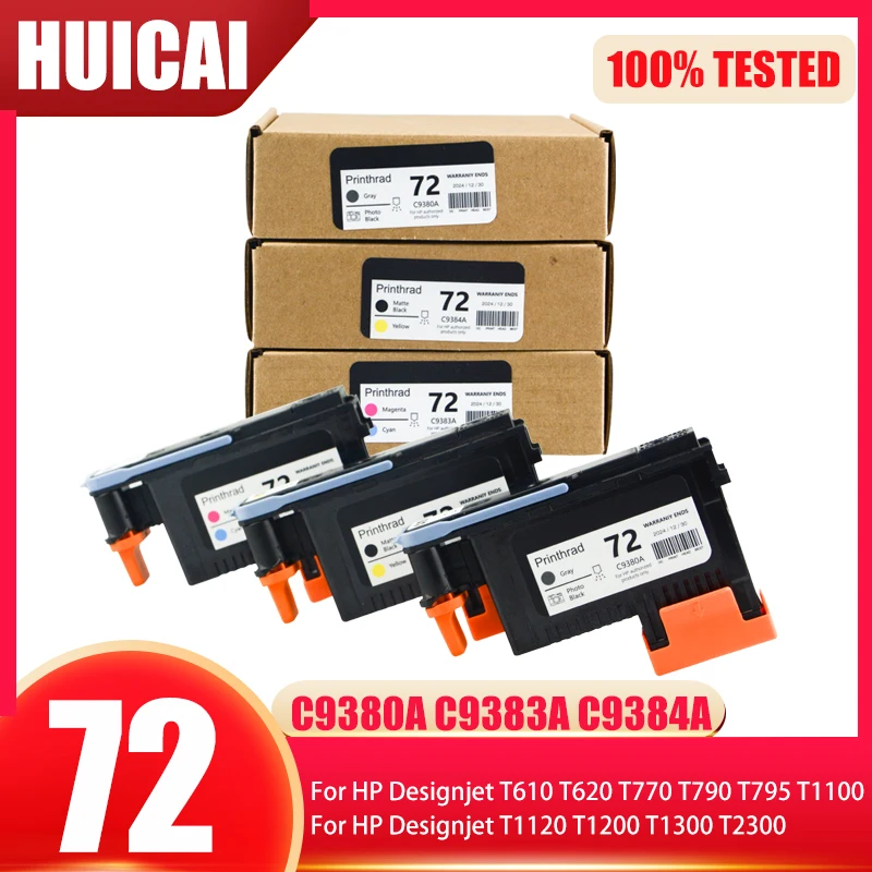 Kepala cetak untuk HP 72 hp72 Printhead C9380A C9383A C9384A HP72 untuk HP Designjet T1100 T1120 T1200 T1300 T610 T770 T790 T795