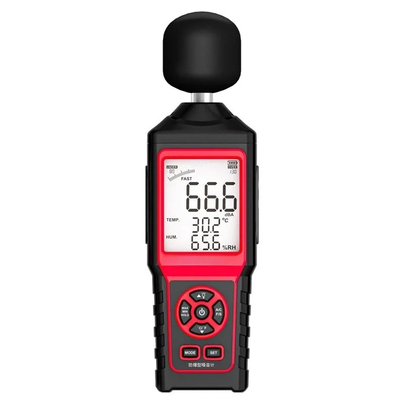 Portable Digital Display High Accuracy Sound Level Meter Explosion Proof Home Environment Noise Tester Industrial Grade Decibel