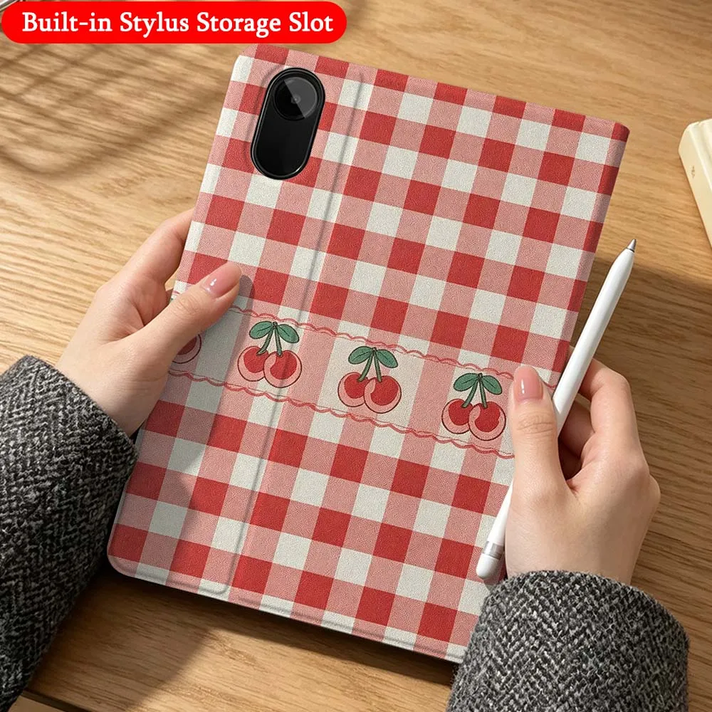 Cartoon Striped Sardine For Xiaomi Poco Redmi K Pad 5 6 7 7S 8 Mini SE Pro 11 12.1 12.5 11.2 14 8.8 inch Foldable Tablet Case