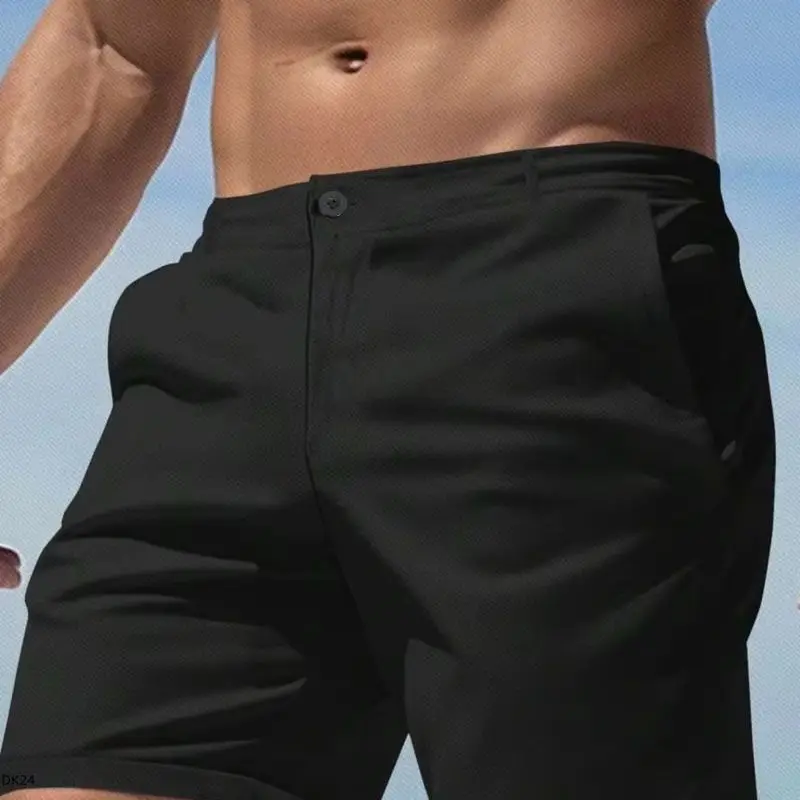 

Men's casual shorts, simple and youthful style, loose and breathable fabric, suitable for both classes and outings