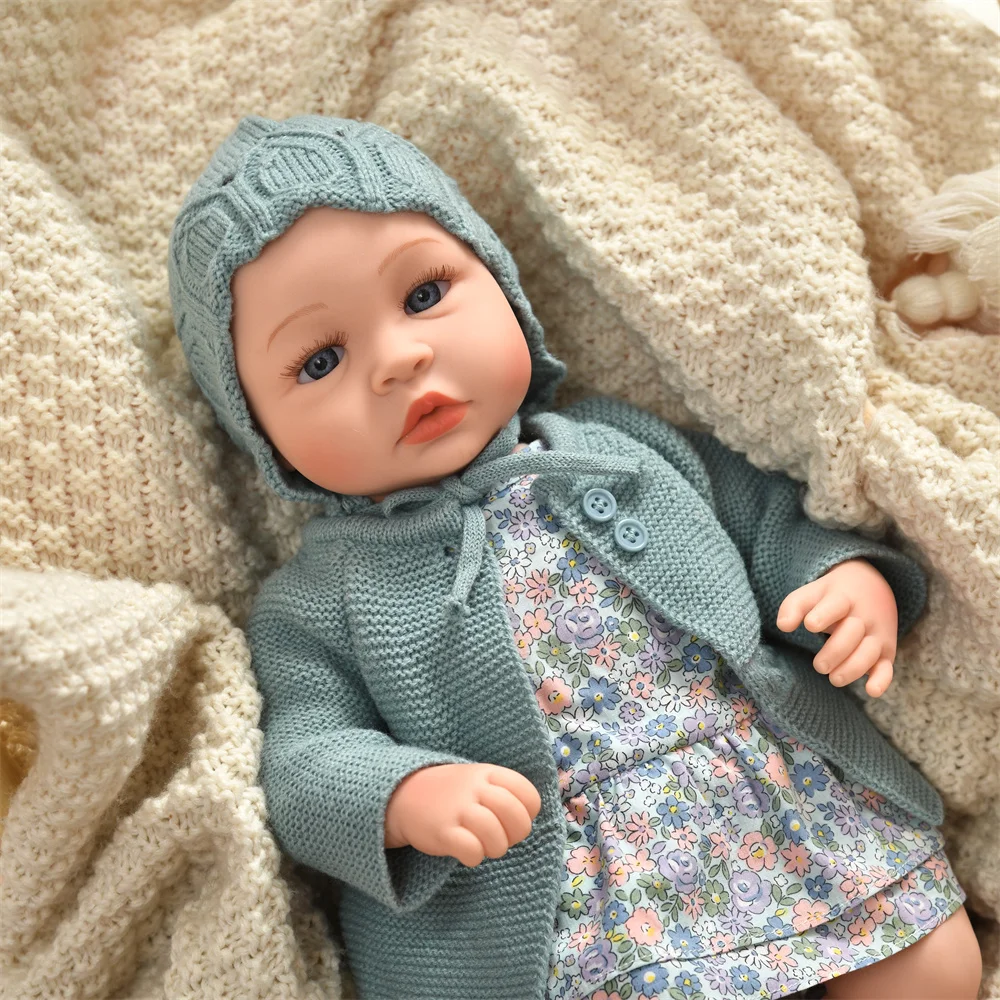 45CM 18inch Cloth Body Reborn Baby Doll For Girl Bebe Lifelike Reborn Doll Soft Baby Girl Doll No hair High Quality Bebe Dolls