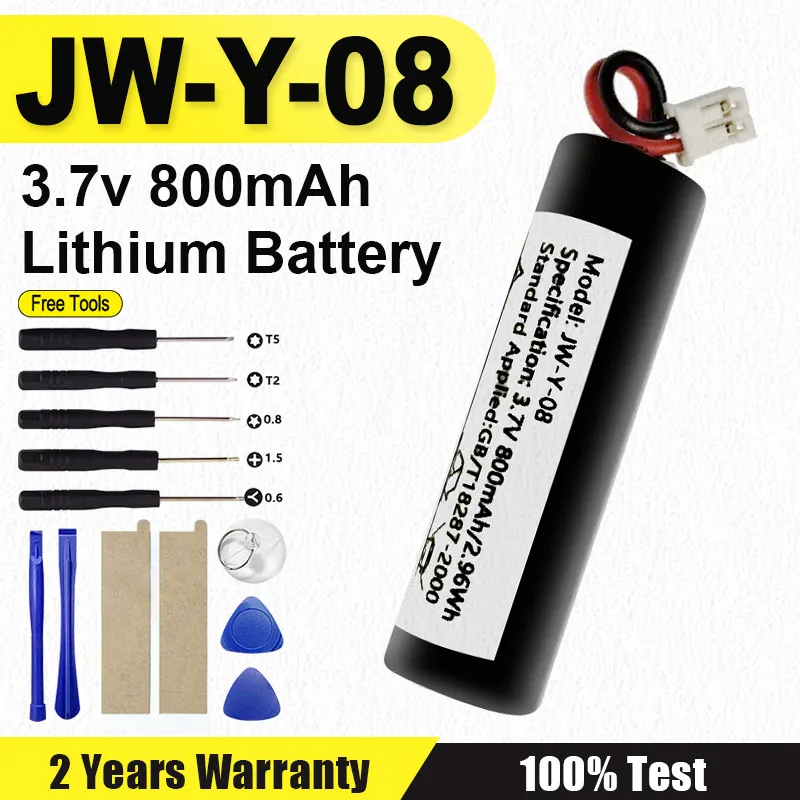 1pce JW-Y-08 3.7v 800mAh Lithium Battery Accessories + Free Tools #1
