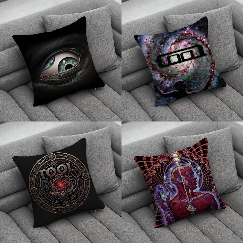 Band T-Tool Schism Pillow Case For Home Bedroom Car Office Decoration Living Room Sofa Cushion Cover Suitable