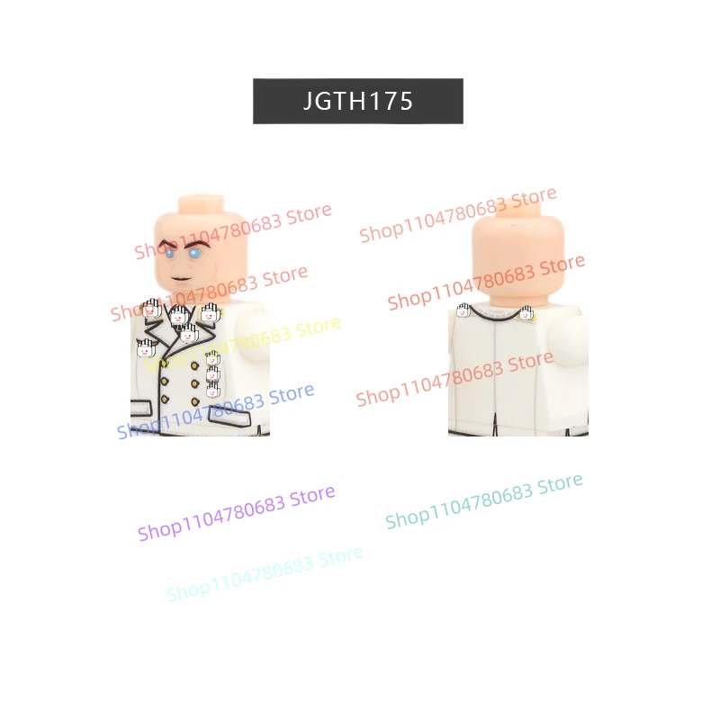 MOC New Military Building Blocks Doll Commander Generals Summer White Dress Toys Gifts Ornaments Collection