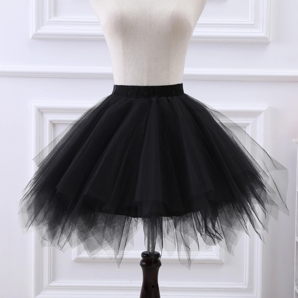 

1Pcs Women's Tutu Skirt Rockabilly Petticoat Ballet Underskirt Elastic High Waist Ballet Skirt Dance Dress Costume Party Skirt