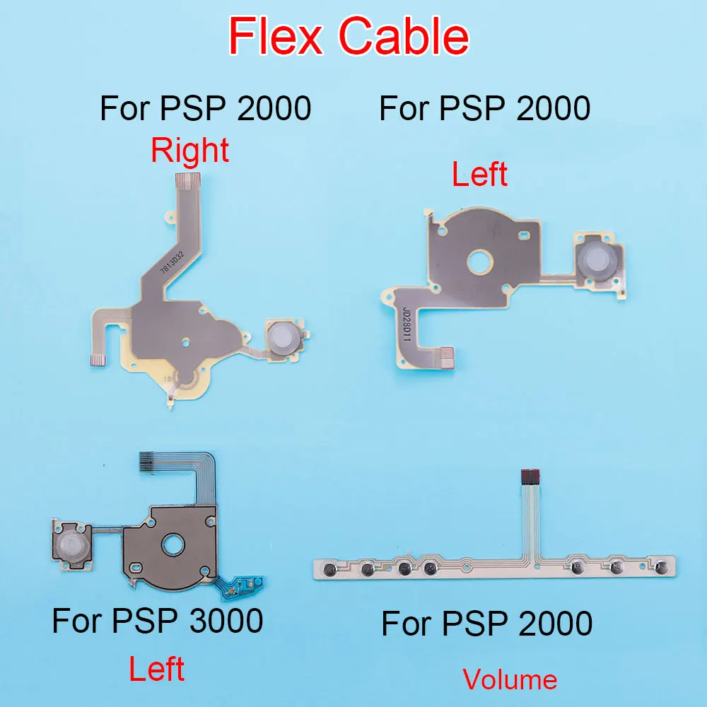 1 Stück für PSP 3000 2000 Richtungskreuz-Taste, linke Taste, rechte Tastatur, Lautstärkeregler, Flachbandkabel für PSP2000 PSP3000 Flexkabel – Detail 2