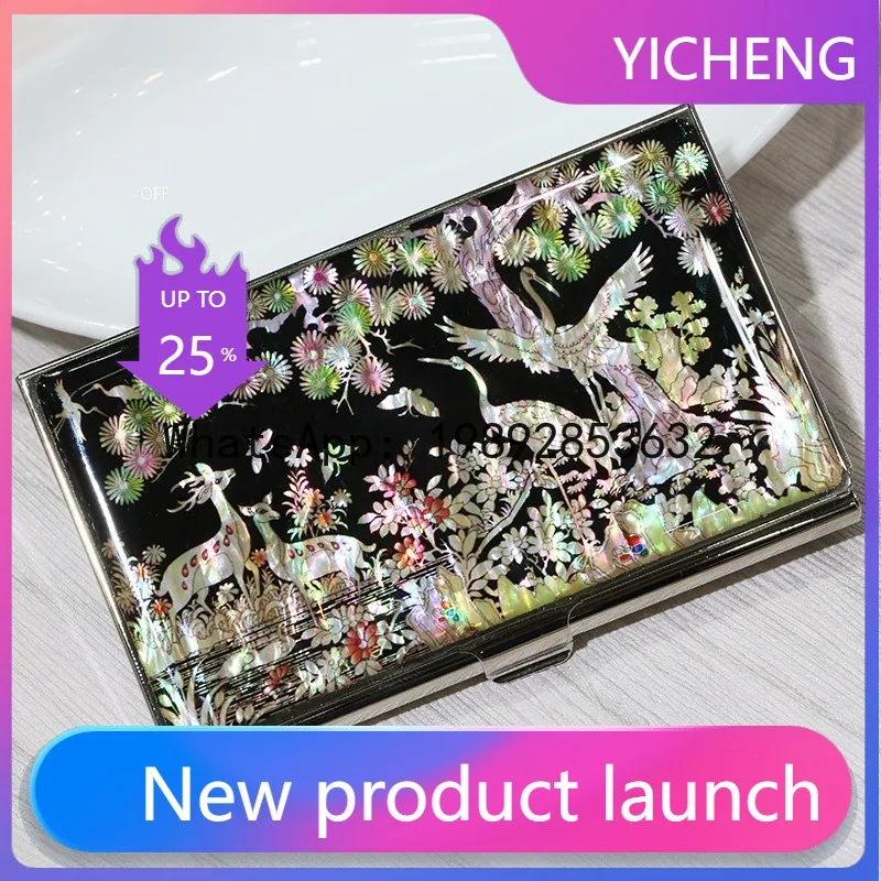 

6. Snail inlaid jewelry box, ancient costume opera, shell, all handmade shell beads, treasure map name buckle set, great gift.