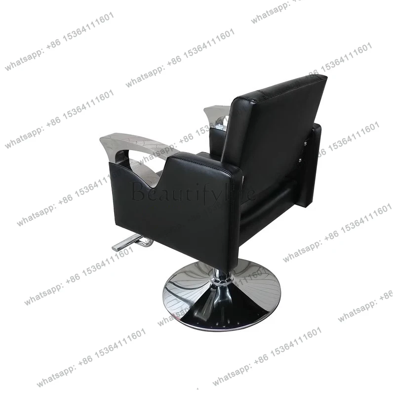 Sturdy Adjustable Barber Chair Soft Foam Salon Chair Hair Shop Beauty Studio Pneumatic Lift Thick Chaise Salon Furniture 4
