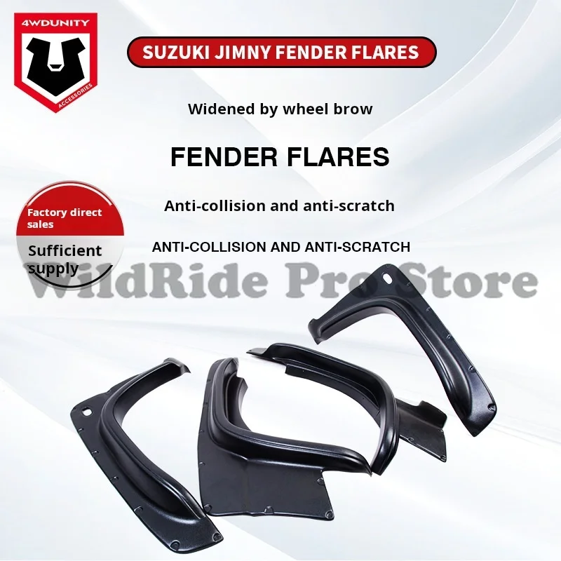 

Textured ABS Fender Flares for Suzuki Jimny JB64 | Direct Bolt-On Wheel Arch Extensions