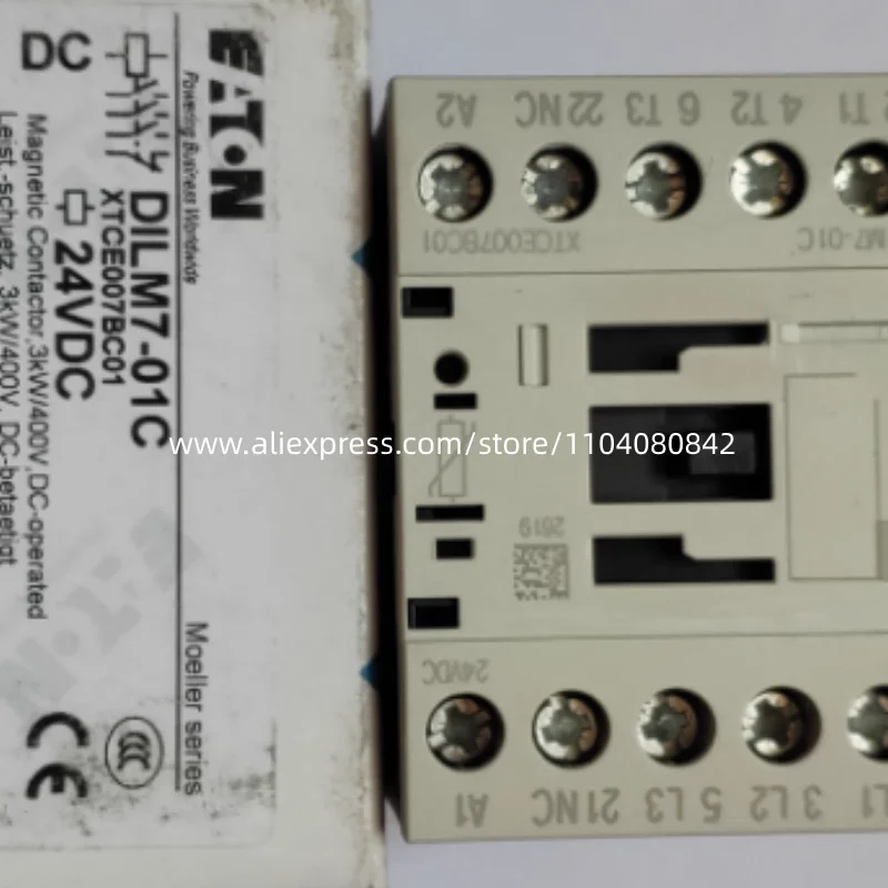 

Новый оригинальный катушка постоянного тока EATON с маленьким контактором DILM7-01C(24 В постоянного тока)