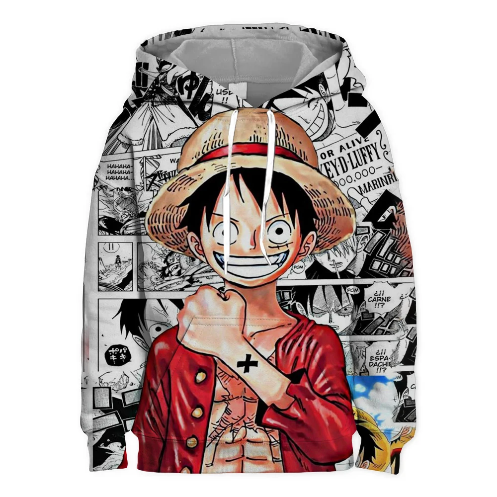 

Модная толстовка с рисунком пирата Ван луфэй для мальчиков детская толстовка с 3D принтом детский уличный пуловер с длинным рукавом для мальчиков