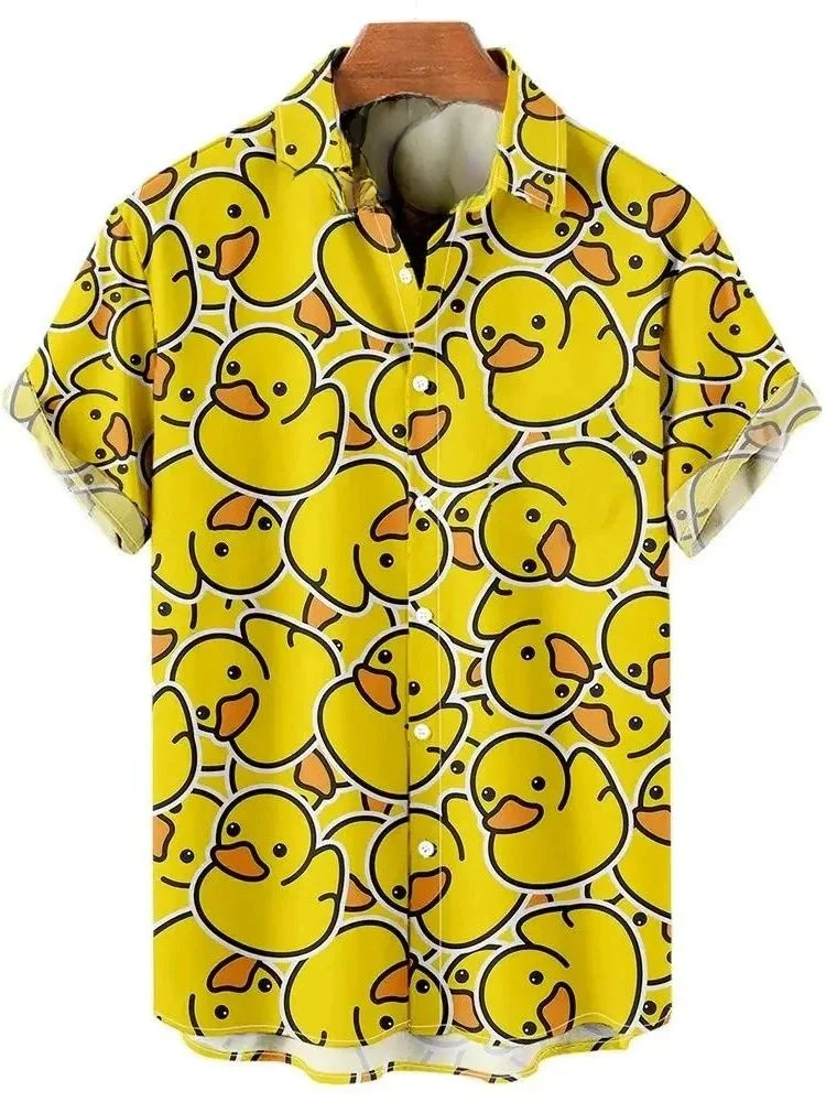 

3D Animal Print ort Sve irt Men's Casual Top Summer Faion Printed Clothing Animal Patterned Upper Body