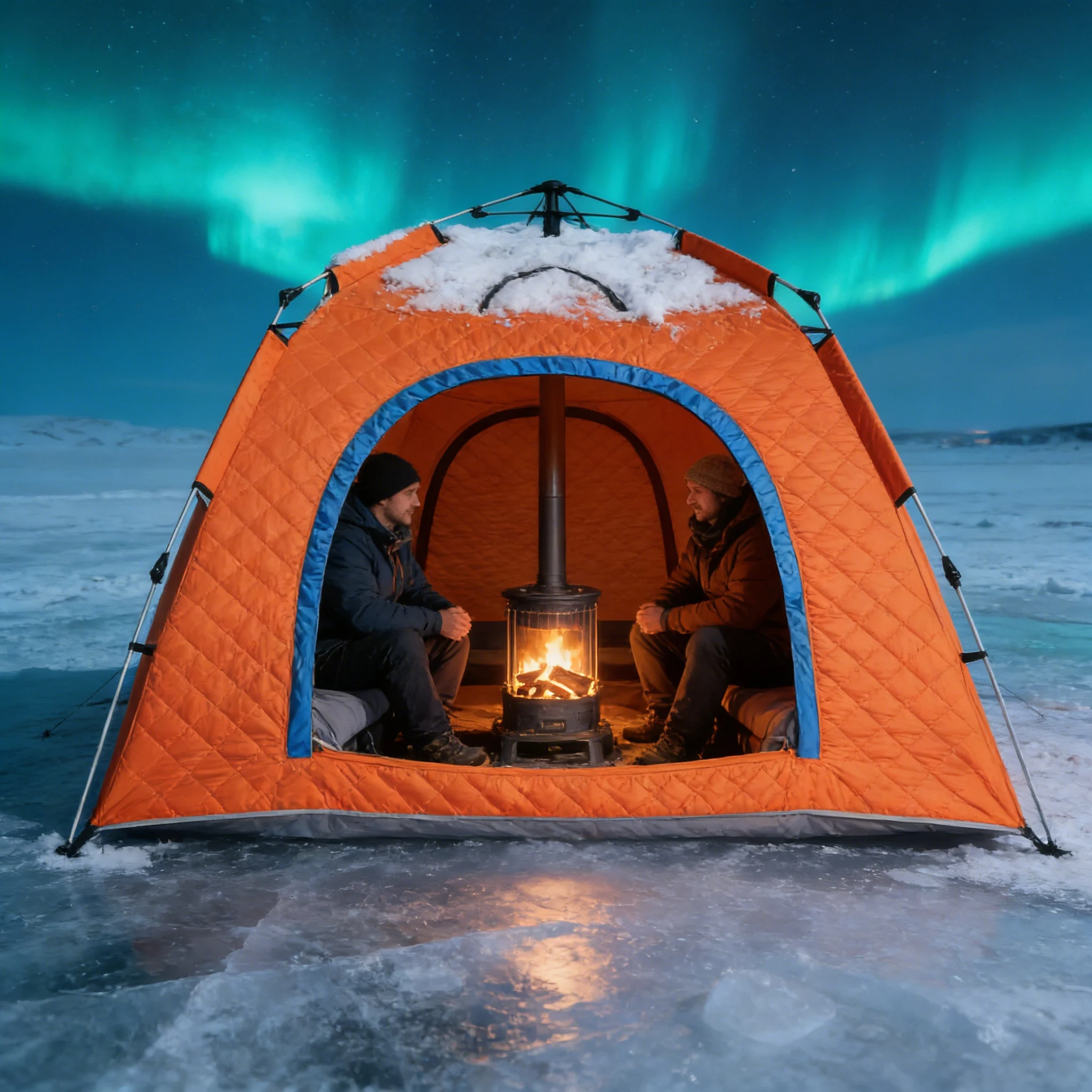 All Season Windproof Fishing Shelter Insulated for Winter Use and Versatile Outdoor Applications