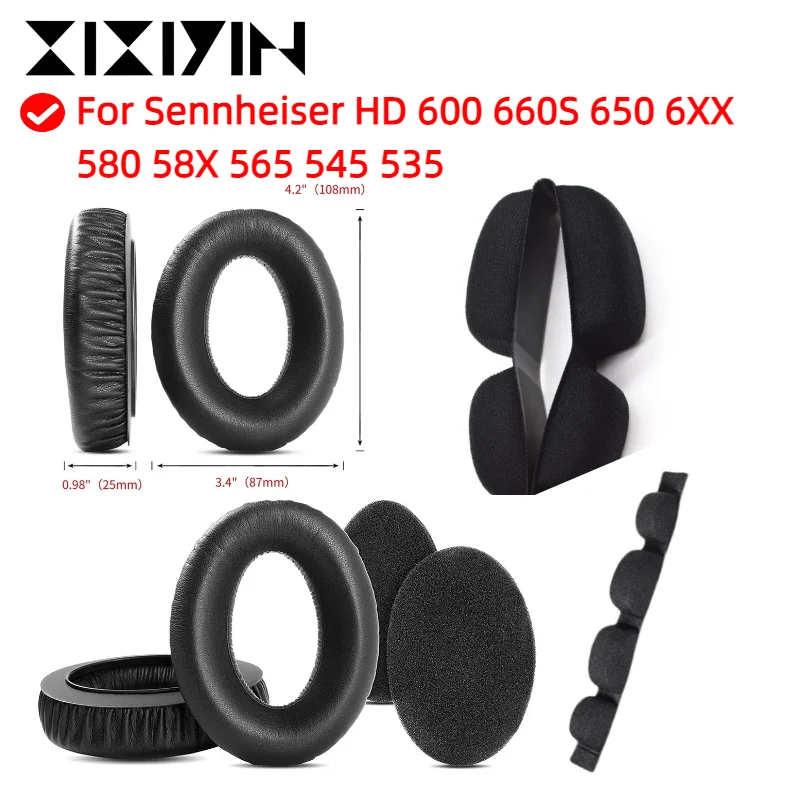 

Ear pads for Sennheiser HD 600 660S 650 6XX 580 58X 565 545 535 Headphones Replacement Earmuffs Ear pillows Ear cushions