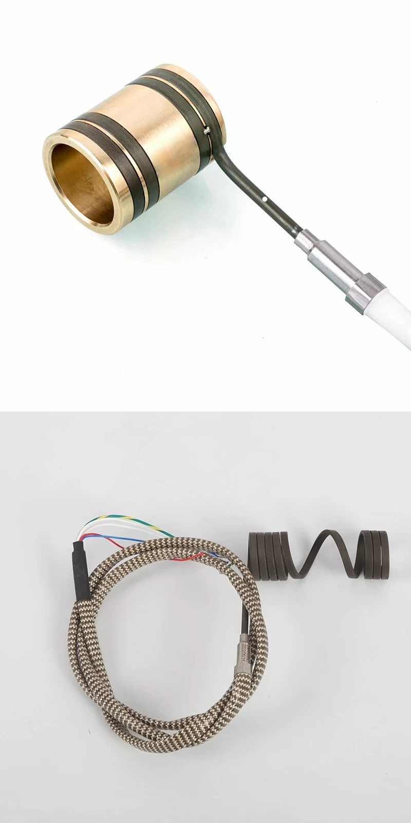 220V Spring Heating Coil Hot Runner Copper Sleeve Heater J/K Type Injection Mold Heating Ring Support Customization
