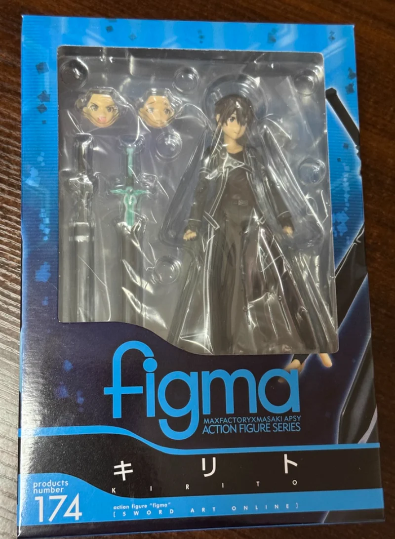 

Фигурка Figma 174 Kirito из Sword Art Online с двумя мечами, 15 см, коллекционная аниме-модель для коллекции SAO
