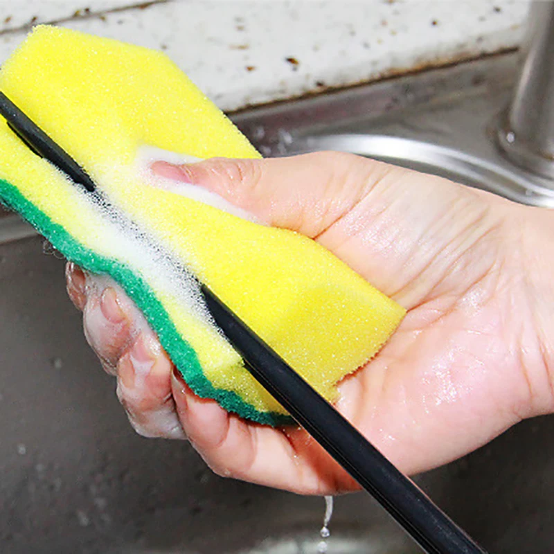 High-Density Dishwashing Sponge Kitchen Daily Necessities Dishwashing Sponge Block Household Cleaning Scouring Pad