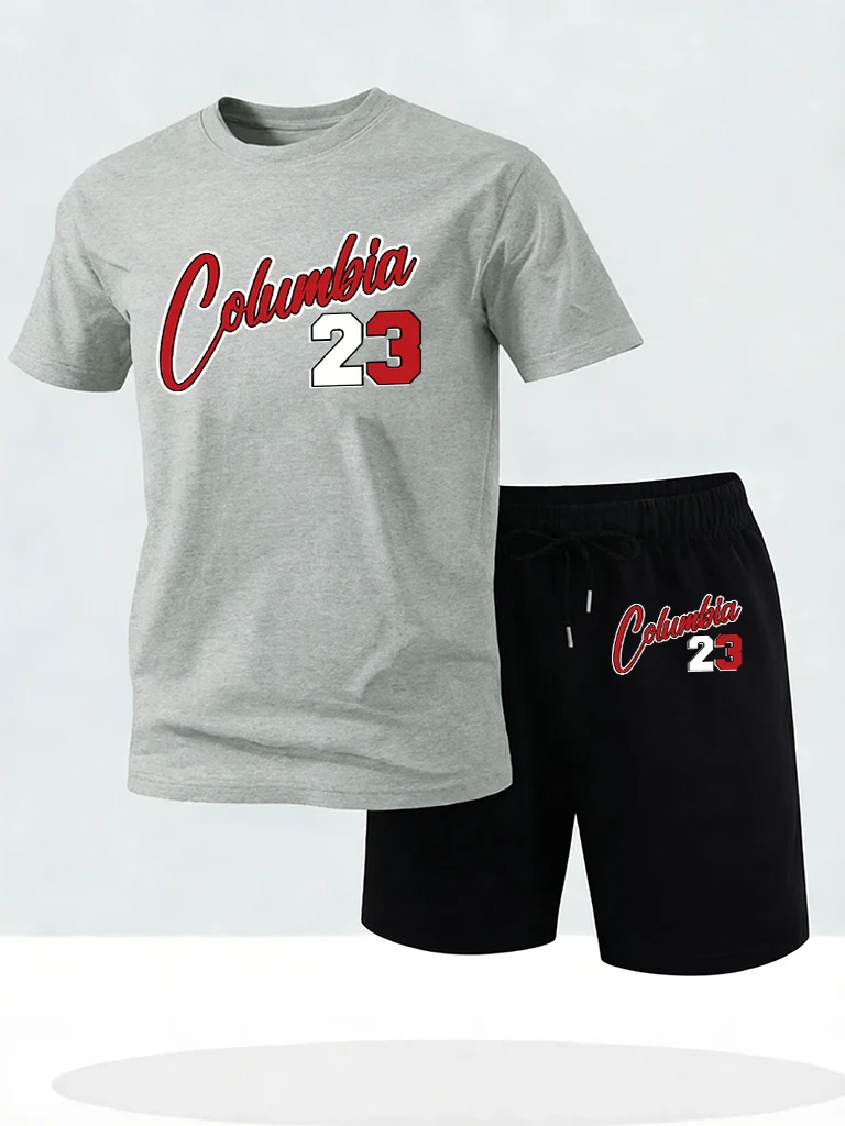 

Califirnia Letter Number 23 Logo Prints Fashion Tee Shirts For Mens Suits Daily Casual Summer Sweatpants Cotton Basics Cool Tees