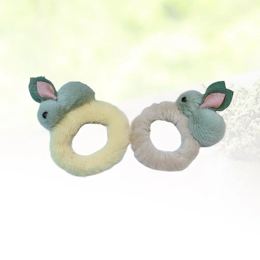 

2 шт. стильных резинок для волос с уникальным дизайном, мягкие резинки для волос для женщин и девочек, модные аксессуары на любой случай