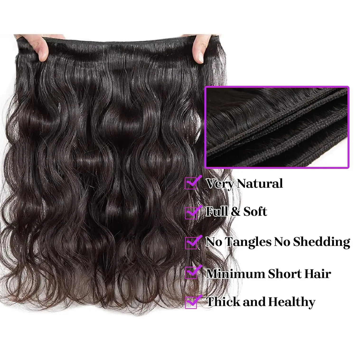 Body Wave Bundles 28 Inches Remy Human Hair Weave Bundles Peruvian Hair Extensions For Women True To Length 3/4 PCS